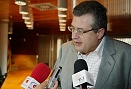 Joaquim Balsera (Alcalde de Gavà) anunciant l'acord amb AENA (20 de juliol de 2007)